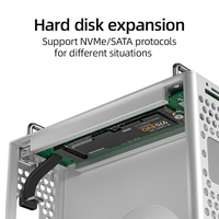 Support de châssis en aluminium d'expansion de disque dur pour boîtier Mac Mini M4/M4 Pro à Dissipation thermique optimisée pour 2024 Mac Mini M4