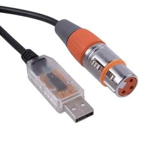 Ftdi DMX512 USB RS485 nối tiếp để DMX Giao Diện Adapter Cable Đối với Studio máy tính PC giai đoạn lighing điều khiển dimmer