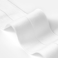Bande élastique de fixation large 5cm 6cm 8cm Noir Blanc, élastique pliable pour la taille de jupes, ceintures, pantalons, vêtements - Vente en gros