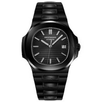 Neue Luxus-Herrenuhren mit Automatikwerk, 30M Wasserdicht, Quadratische Form, Edelstahl-Sportchronograph für Männer