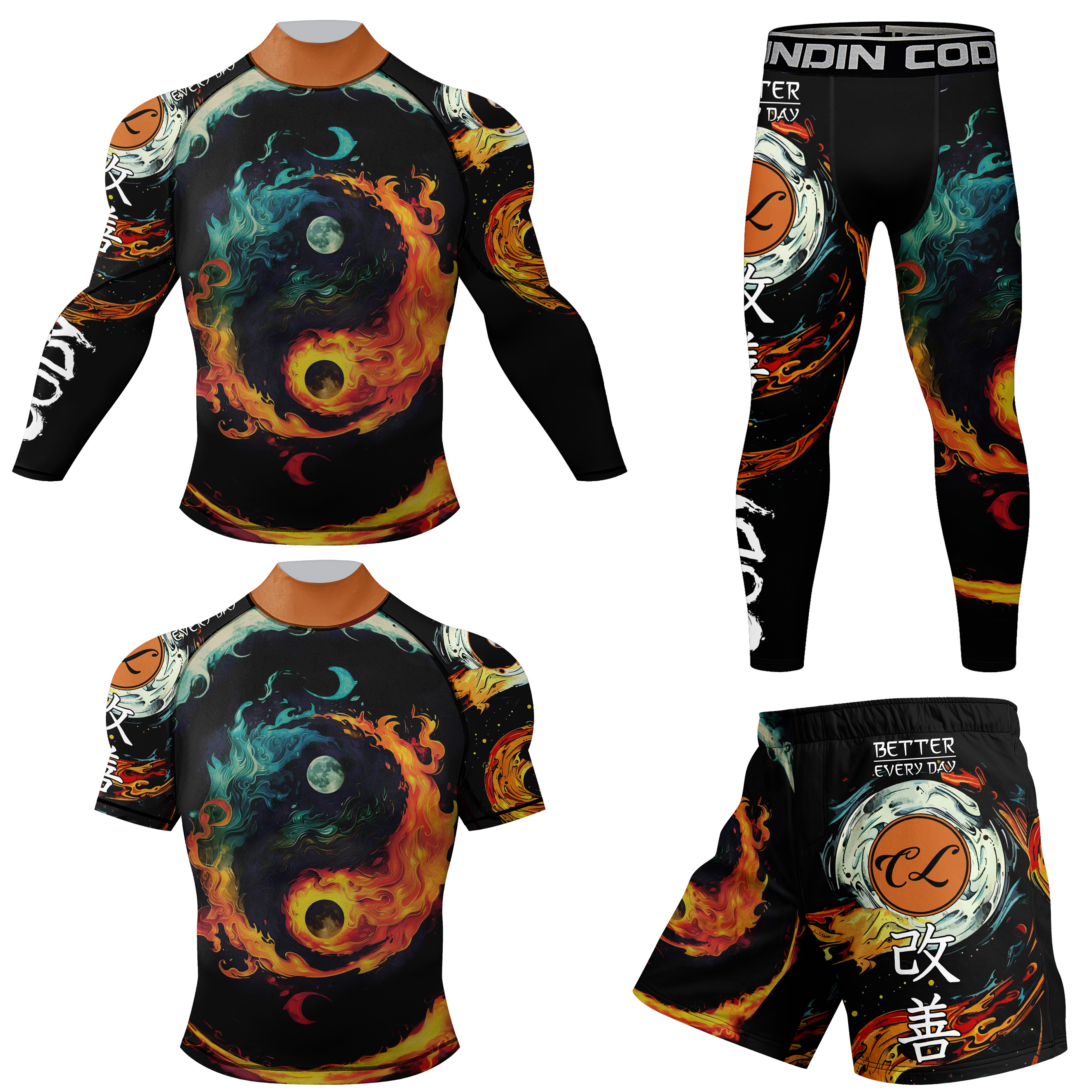Резиновая повязка вокруг низа BJJ компрессионные Rash Guard MMA шорты обтягивающие леггинсы набор на заказ одежда для боевых искусств для мужчин