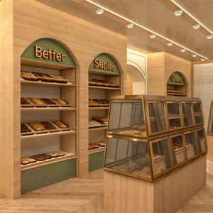 Design d'Interni per Panetterie e Pasticcerie - Servizio di Ristrutturazione Personalizzata per Caffetterie Commerciali (Decorazione Moderna per Negozi di Panetteria) - Product Image 2