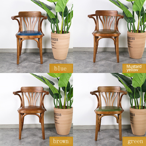 Bộ bàn ghế nhà hàng kiểu Mỹ cổ điển, phong cách vintage, bàn ăn gỗ và ghế cafe, bộ ghế gỗ nguyên khối - Product Image 4