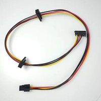 Câble de connecteur d'alimentation SATA 4 broches vers 2 ou 3 ports pour disques durs et SSD, compatible avec les cartes mères ATX et alimentations HP 6000, 6200, 6300, 8000, 8100, 8200