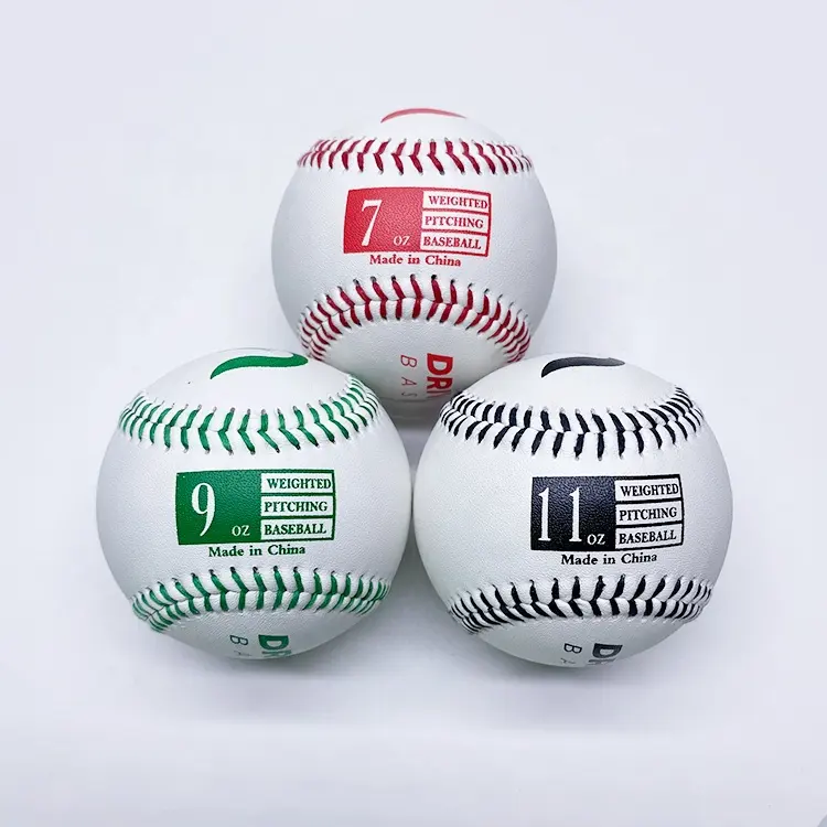 High Quality 9inch 3oz-14oz can be customized Heavy Weighted Training Leather Baseball