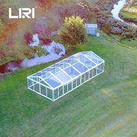 Carpa impermeable de lujo transparente de PVC para techo, toldo para fiesta de boda