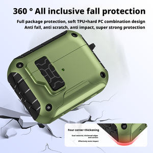 Funda Protectora para <span class=keywords><strong>AirPods</strong></span> 4 con Soporte para Teléfono, Diseño de Tapa Abatible con Bloqueo para <span class=keywords><strong>AirPods</strong></span> Pro 2 - Product Image 2