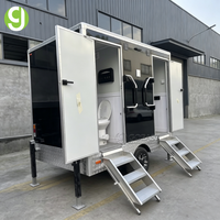 Remorque de toilettes compacte et portable Goeasy, mini remorque de toilettes mobile adaptée aux activités extérieures à petite échelle