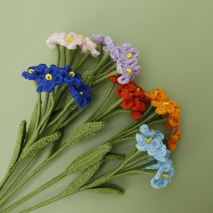 Exquisitos ramos tejidos a mano, hechos con lana, olívulas, <span class=keywords><strong>flores</strong></span> artificiales, por una tejedora, decoración para el hogar - Product Image 3