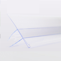 Porte-étiquette transparent promotionnel pour supermarché Porte-étiquette pour billet de prix Étagère Talker Bande de données transparente