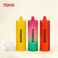 Tubos Exprimibles de PE Impresos Personalizados de Alta Calidad, 60-150 ml, Envases Cosméticos Vacíos, Marca YOHO, Tapa Rectangular Abatible, Marcas de Belleza