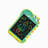 Tablette d'écriture LCD Dinosaure en promotion avec faceplate personnalisable et accessoires pour enfants d'âge préscolaire