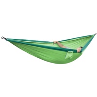 Marchandises ponctuelles et OEM 300*200cm Double taille 210T Nylon Portable 2 personnes hamac pliant extérieur pour la randonnée et les voyages