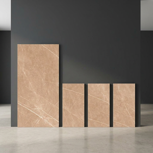Azulejos de porcelana cerámica brillante Opal Grey de 800x1600 mm, diseño moderno de piedra gris para proyectos de interior de alta gama. - Product Image 4