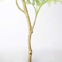 120cm Künstlicher Jacaranda-Baum aus Kunststoff mit Naturgetreuen Grünen Blättern Wasserbeständige Flexible Äste für Heimdekoration