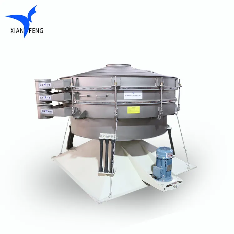 Can use monosodium glutamate powder swing screen design, exquisite coarse sugar screening machine, customizable circular vibrati