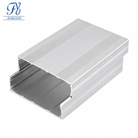 Boîtier en alliage d'aluminium sur mesure 145*68mm pour alimentation de circuit imprimé, boîte de jonction d'instrument, boîtier de projet OEM IP54