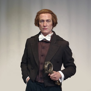 Xác thực Nhà Khoa Học Lịch Sử công viên tùy chỉnh động cơ hơi nước sáng tạo sáp hình thủ công nghệ thuật dân gian cho Bảo Tàng Sáp - Product Image 4