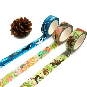 New Arrivals Factory Directly Dispenser Paper Japanese Solid Color Foil Washi Tape with a Cheap Price