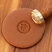 Sello de Arcilla Personalizado con Combinación de Letras Grabadas en Cobre y Latón, Logotipo para Productos del Hogar, con 7 Años de Duración del Molde