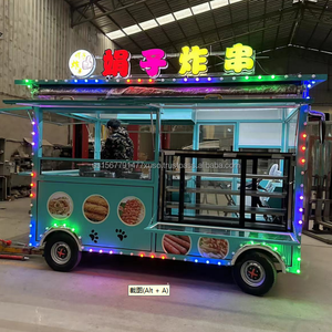 Camión de comida móvil de Europa, triciclo, carrito de perritos calientes, barra de cerveza de arena, camión de comida de helados fritos, totalmente equipado - Product Image 4