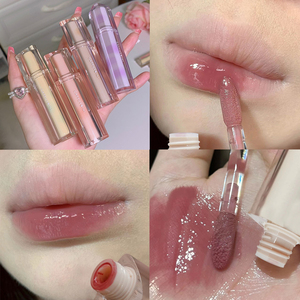 Cappuvini Jelly <span class=keywords><strong>Lip</strong></span> Glaze <span class=keywords><strong>Lip</strong></span> Tint Tahan Lama Kosmetik Cair Pelembab Bibir Lipstik Kristal Korea Glass <span class=keywords><strong>Gloss</strong></span> - Product Image 3