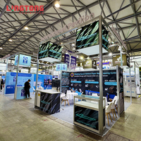 Stand d'exposition modulaire en aluminium sur mesure pour salons professionnels en plein air