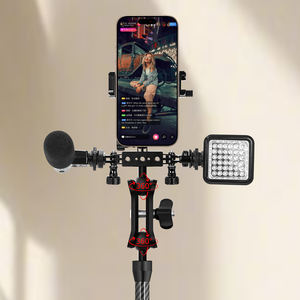 อะแดปเตอร์ยึดโทรศัพท์มือถือกล้องสามตัวทำจากอลูมิเนียมอัลลอยด์สำหรับขาตั้งกล้องเซลฟี่หัวบอลที่หนีบแขนวิเศษสำหรับ GoPro HERO 13 - Product Image 4