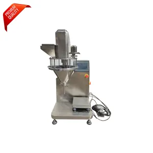 Semi Auto Manual Table Top Dry Flour Spice Chili Powder Filling Machine Small Auger Filler