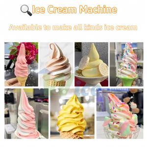 Máquina comercial de helados de acero inoxidable de la marca WICE, limpieza con un solo clic, ahorra tiempo, esfuerzo y preocupaciones, no se lo pierda - Product Image 2