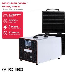Estación de Energía Solar Portátil de 200W 300W 600W 1000W 2500W 220V MPPT con Onda Sinusoidal Pura, Batería LiFePO4, Generador de Energía, Luz LED Solar - Product Image 1
