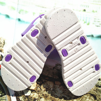 Sandales d'été de haute qualité pour garçons et filles, chaussures pour enfants, sandales plates à fleurs en PVC à bout ouvert, modèle une pièce