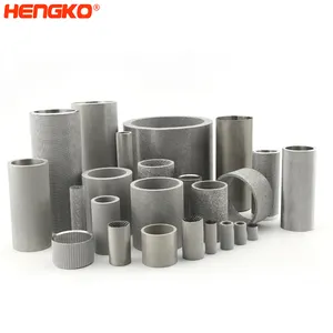 0.2 To120 Micron Poreuze Metalen Filter Gesinterd Roestvrijstalen Filter Luchtsteen Buisbenodigdheden