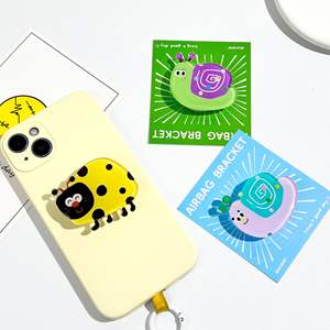 Penyangga Ponsel Teleskopik Akrilik yang Dapat Disesuaikan, Motif Kartun Hewan Kecil, untuk Meja Kantor, Personalisasi - Product Image 2