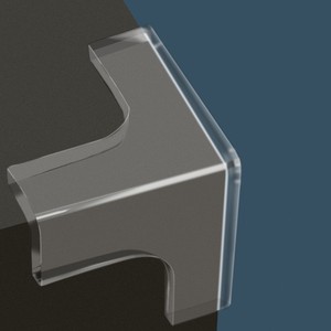 Protectores de esquinas de plástico en forma de U para muebles, protectores de seguridad para bordes, cubierta transparente a prueba de bebés - Product Image 4