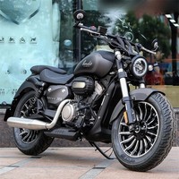 Moto de voyage rétro pour hommes Benda Jinjila Gray Stone 300CC JSJ250-2, moteur bicylindre en V, vitesse maximale de 180 km/h