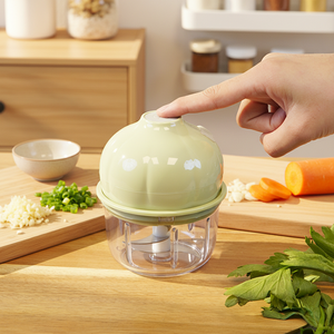 Mini hachoir à <span class=keywords><strong>ail</strong></span> électrique rechargeable, robot culinaire, lame en acier inoxydable, accessoires <span class=keywords><strong>de</strong></span> cuisine pour légumes - Product Image 1