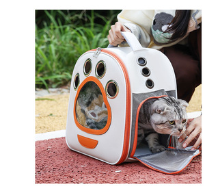 Mochila para Mascotas, Diseño 2026, Portátil, <span class=keywords><strong>de</strong></span> Lona, con Cierre, Plegable, Amplio Espacio, Transparente, Fácil <span class=keywords><strong>de</strong></span> Guardar - Product Image 6