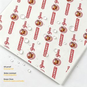 Custom Food Grade Food Wrapping <b>Paper</b> Biodegradable <b>Greaseproof</b> Waterproof Food Pad <b>Paper</b> Takeaway for Burger Fried Chicken - Product Image 1