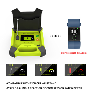 <span class=keywords><strong>Défibrillateur</strong></span> AED rechargeable XFT-120G à longue autonomie, en plastique, avec télécommande, pour la formation en premiers secours et la formation en RCP - Product Image 5