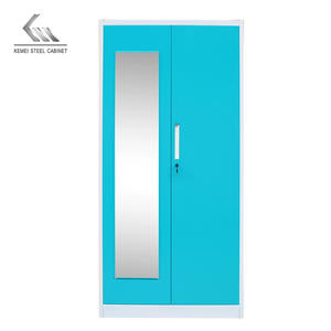 Armadio in Acciaio KEMEI 2021 con Specchio, Alta Qualità, 2 Ante, Armadio Metallico per Archiviazione, Guardaroba in Acciaio - Product Image 4