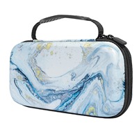 Marmormuster EVA Hartschalen-Etui für Switch OLED und Lite, Wasserfeste Tragbare Reisetasche mit Griff, OEM Anpassbar