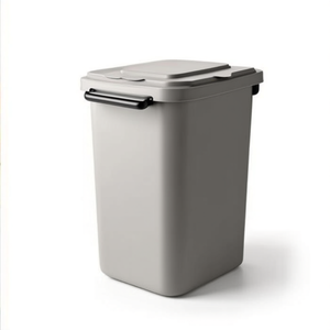 Contenitore per Rifiuti da Parete 530mm con Coperchio Rosso - Product Image 2