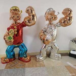 Escultura de Popeye de alta calidad, artesanía de Metal, resina, fibra de vidrio, estilo Ángel, decoración del hogar, <span class=keywords><strong>precio</strong></span> al por mayor de fábrica - Product Image 5