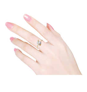 Anillo de Diamantes de 24 Quilates, Oro 14K 24K, Joyería de Diamantes de Oro Real para Mujer, Anillo de Compromiso y Boda de Lujo - Product Image 3
