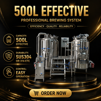 Projet clé en main de brasserie commerciale de 1000L - Système de brassage de bière artisanale avec automatisation CE et PLC pour la création de micro-brasseries