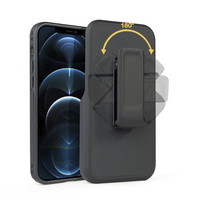 Étui de téléphone portable en TPU et PC avec support pour iPhone 12 Pro Max