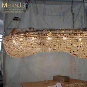 Zhongshan प्रीमियम लक्जरी इनडोर लाइटिंग एजिप्टियन क्रिस्टल फायर-जैसे प्राइमटिक लैंप लाइट जुड़नार - Product Image 2