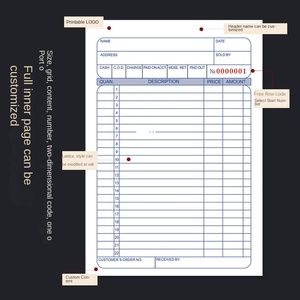 Blocco per Ricevute a Due e Tre Vie, Note di Consegna per Commercio Estero, Blocco per Fatture e Contabilità Multiuso per Ufficio - Product Image 1