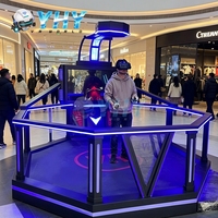 Équipement de parc d'attractions YHY, tapis roulant de réalité virtuelle 9D, vue à 360 degrés, simulateur de tapis roulant VR, machine de jeu de tir
